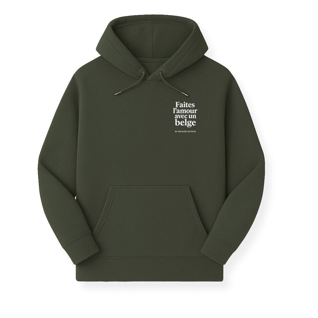 Faîtes l’amour avec un Belge - Blason - Sweat à Capuche - Michaël Dufour©