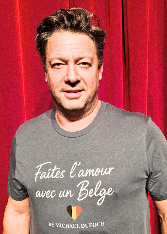 Faîtes l'amour avec un belge ♥ - T-shirt  - Michaël Dufour