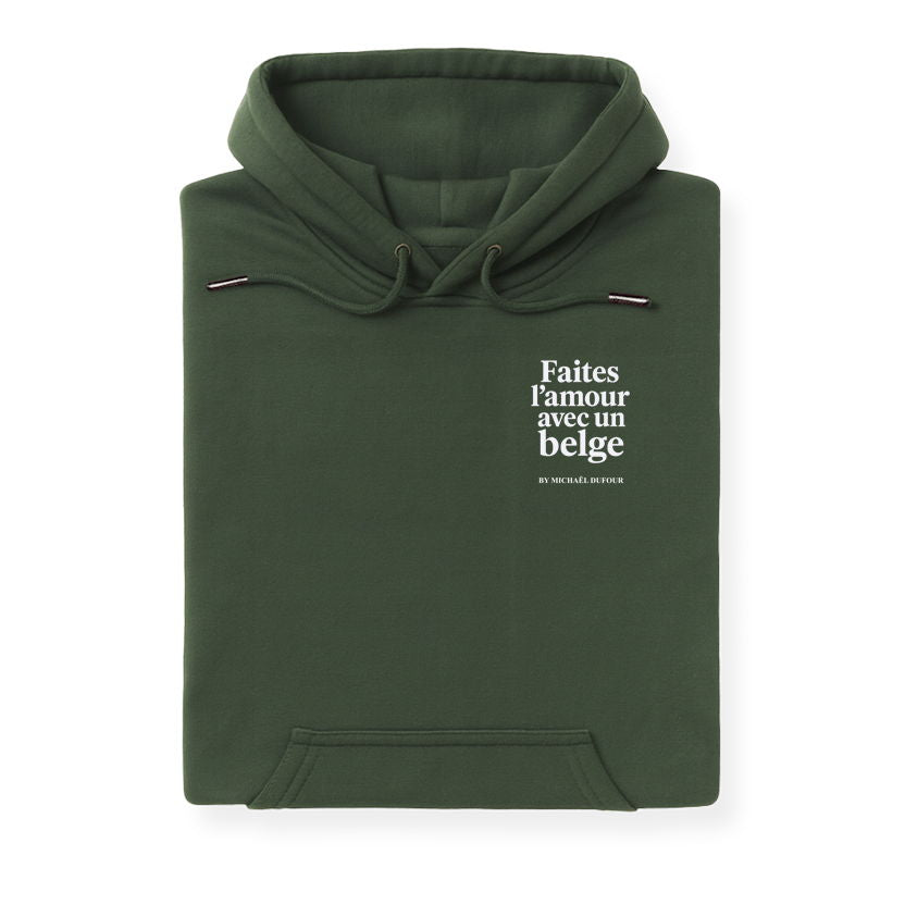Faîtes l’amour avec un Belge - Blason - Sweat à Capuche - Michaël Dufour©
