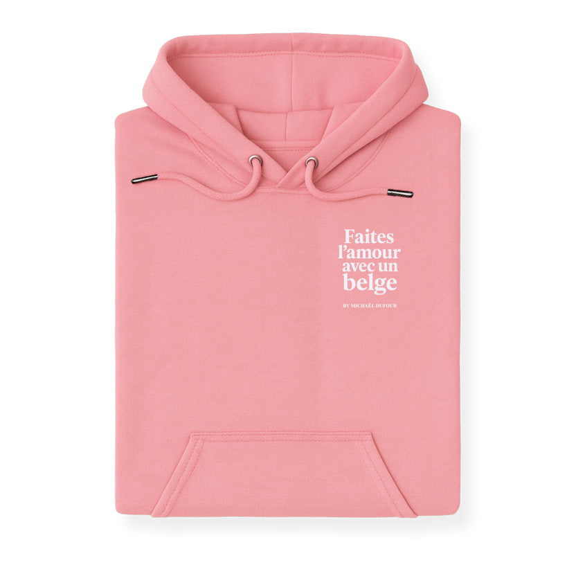 Faîtes l’amour avec un Belge - Blason - Sweat à Capuche - Michaël Dufour©